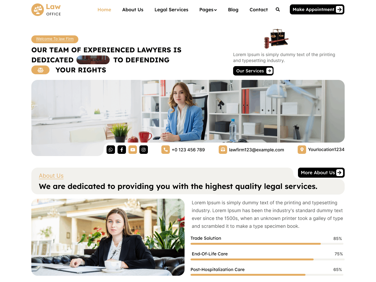 Lawyer Legal Firm theme screenshot