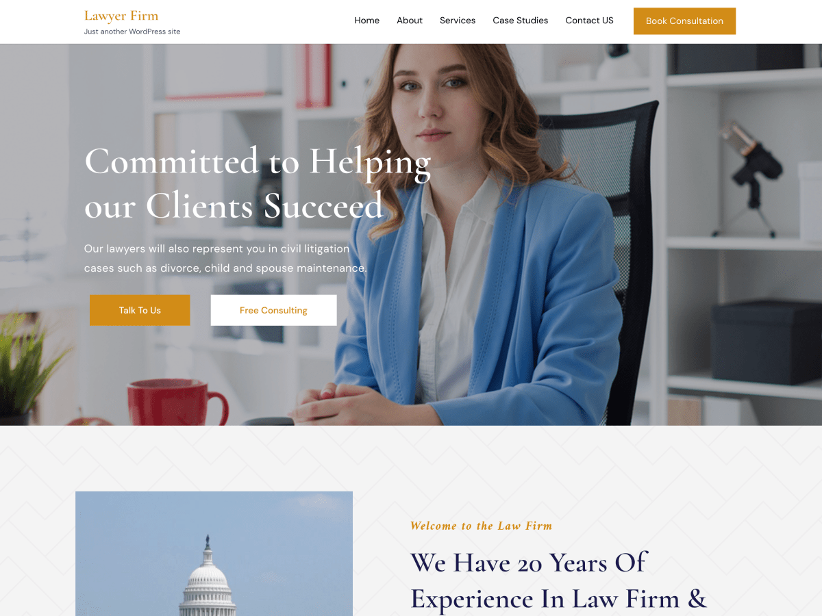 lawyerfirm theme screenshot