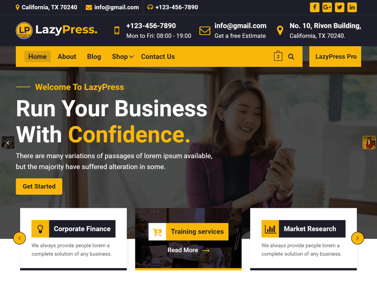 LazyPress theme screenshot
