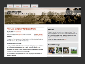 Lean and Clean: Arizona theme screenshot