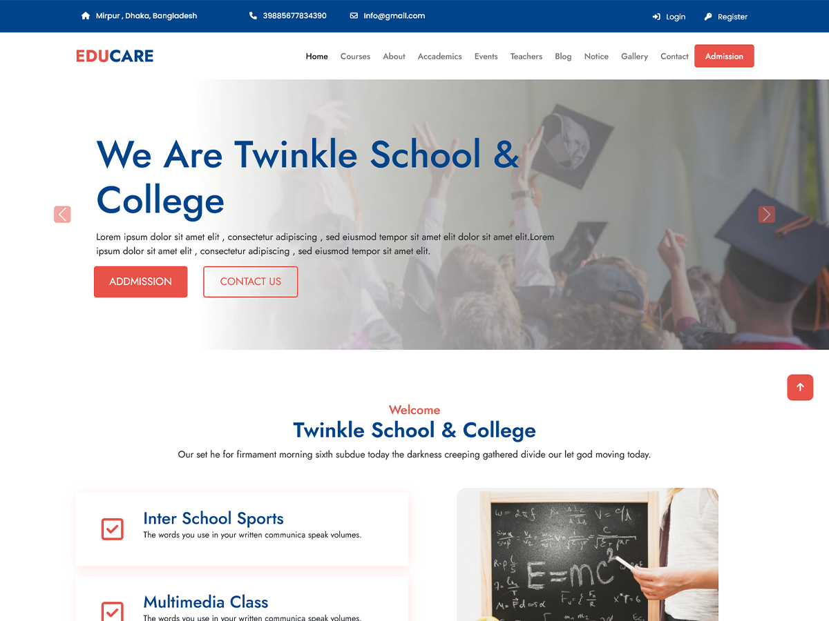 Learnegy theme screenshot