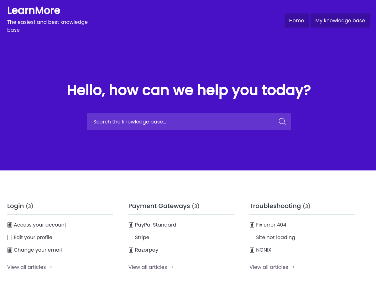 LearnMore theme screenshot