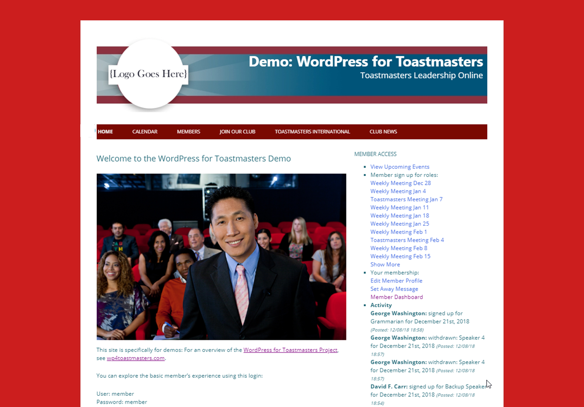 Lectern theme screenshot