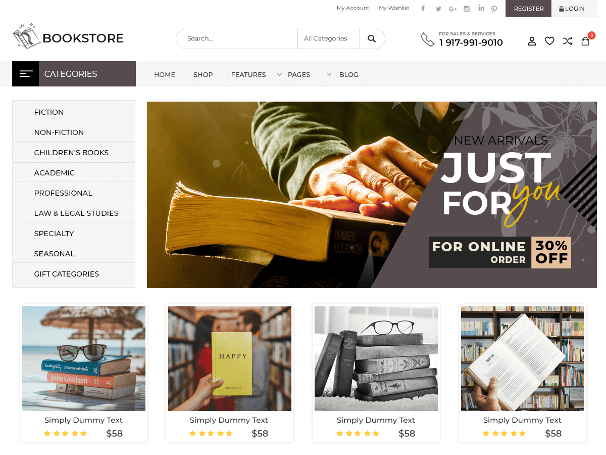 Legacy Book Club theme screenshot