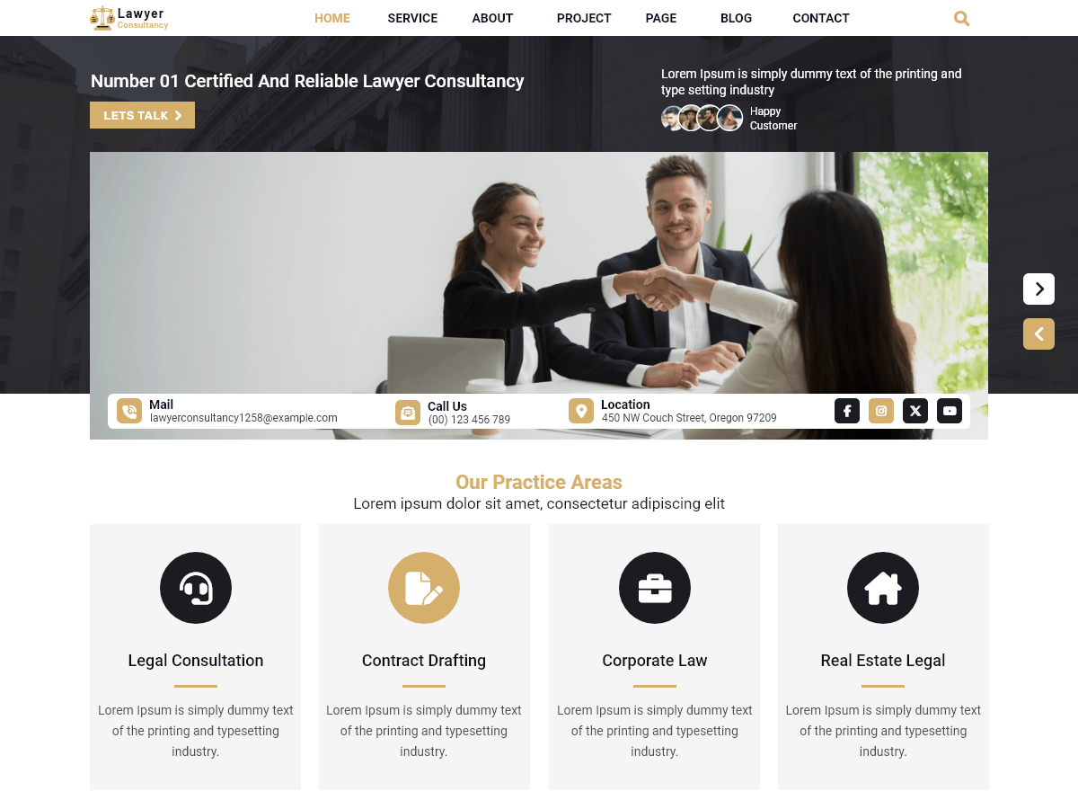 Legal Consultant Blocks theme screenshot
