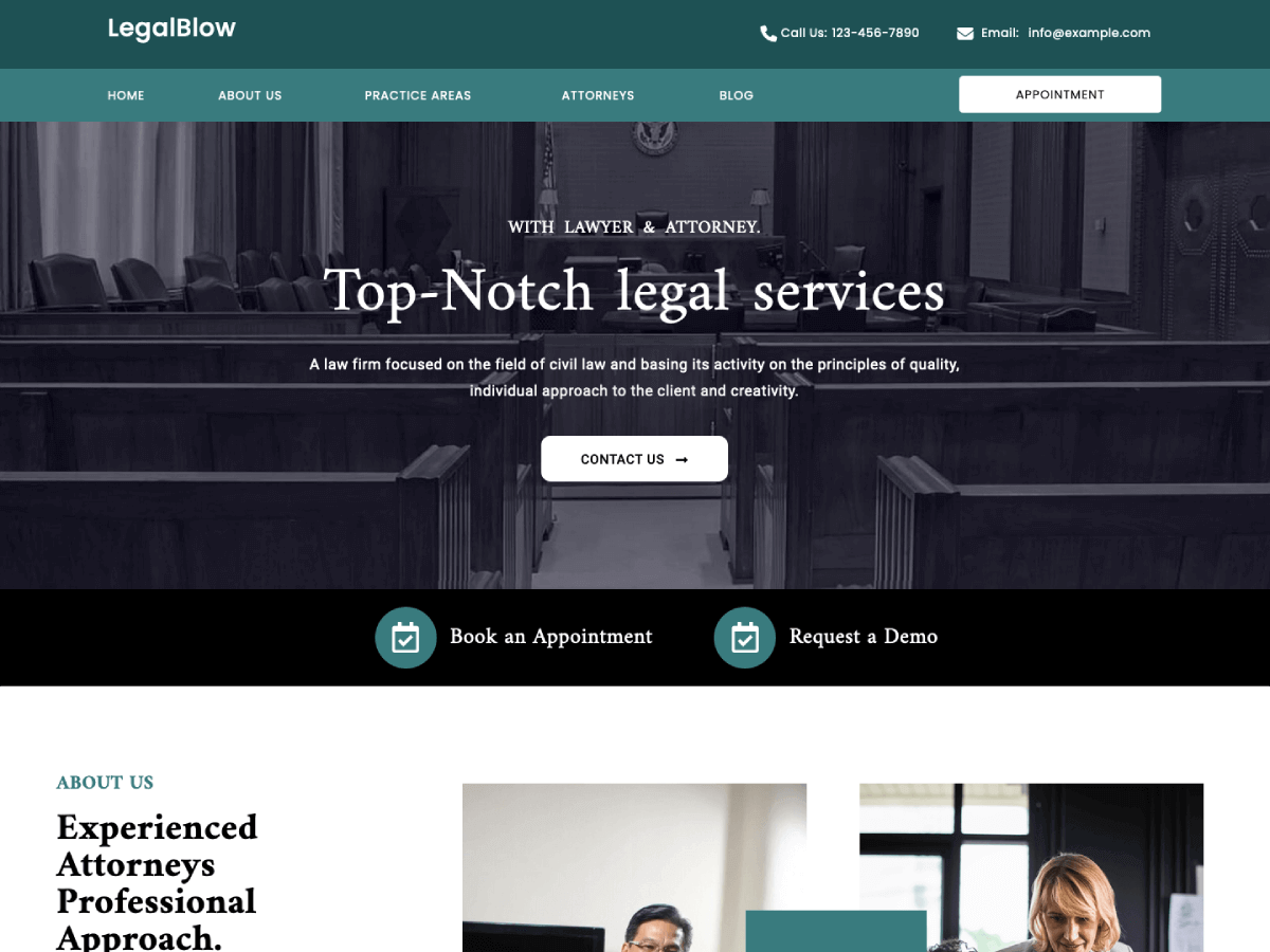 LegalBlow theme screenshot