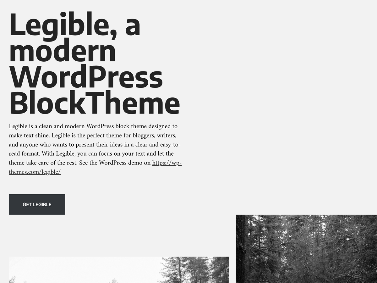 Legible theme screenshot
