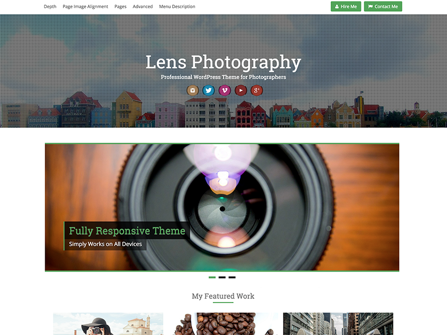Lens theme screenshot