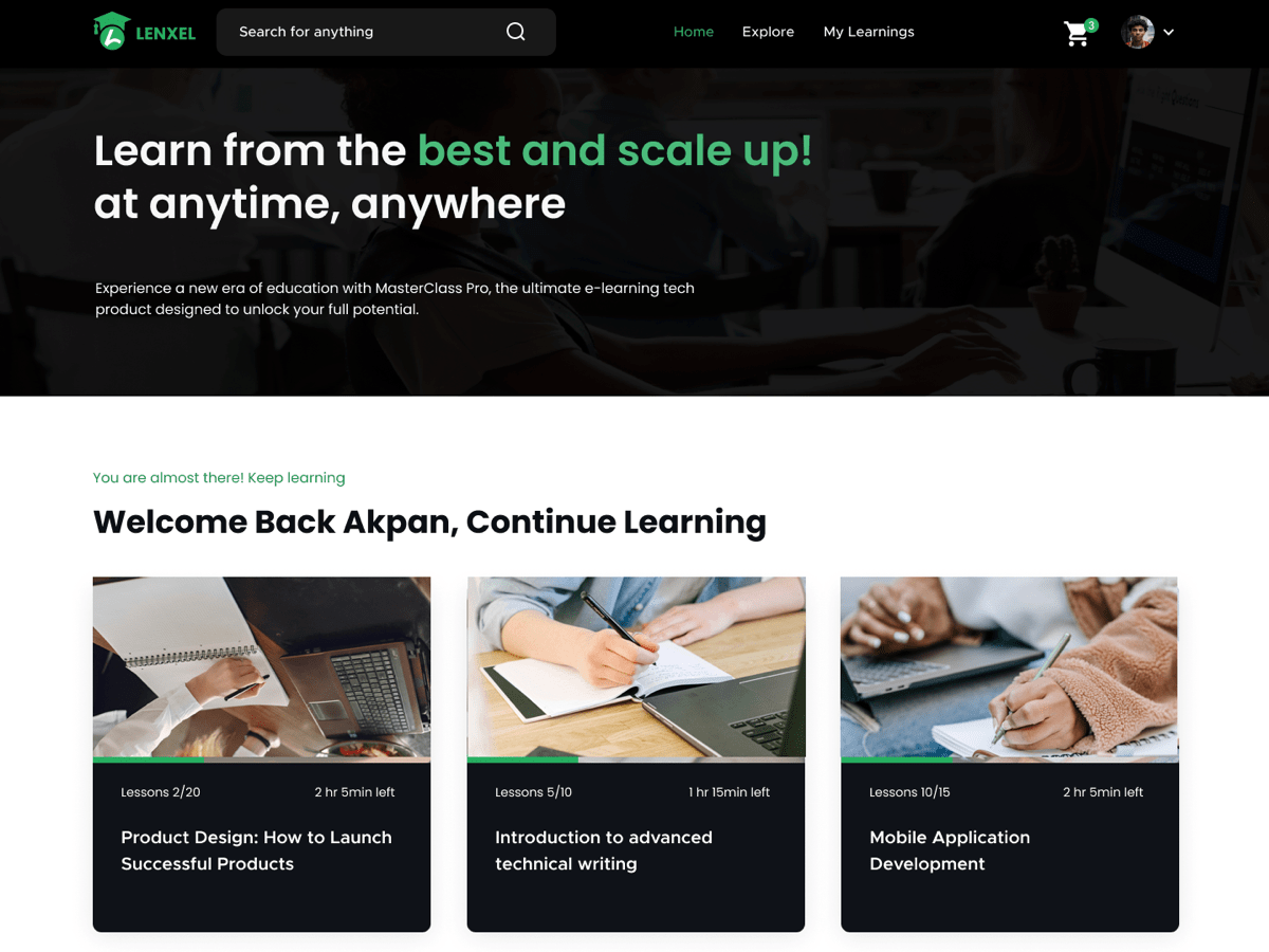 Lenxel WP theme screenshot