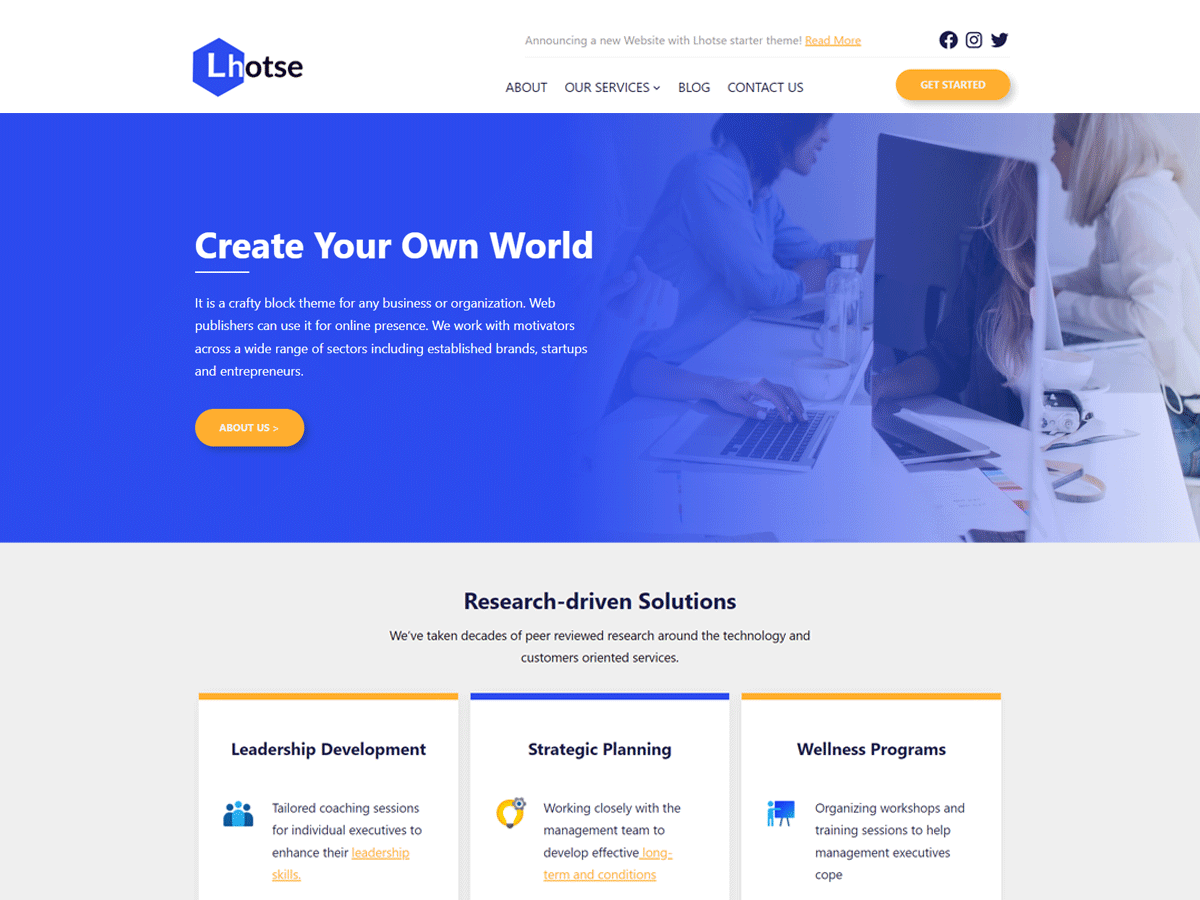 Lhotse theme screenshot