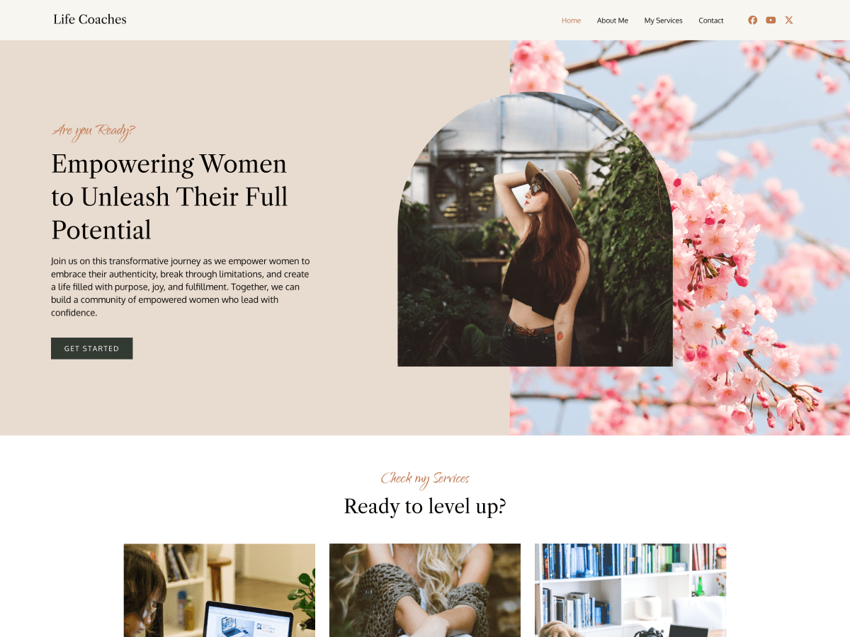 Life Coaches theme screenshot