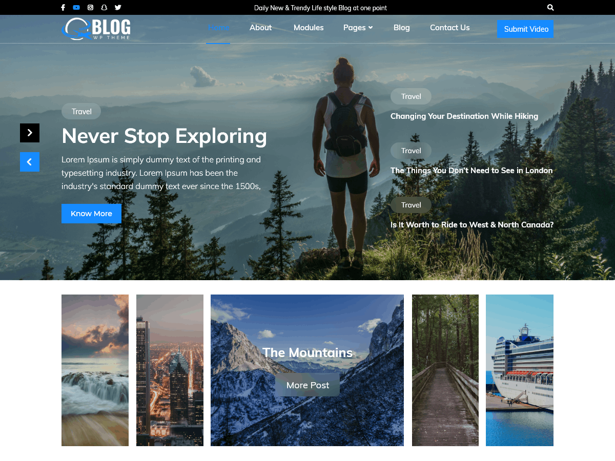 Lifestyle Blogger theme screenshot