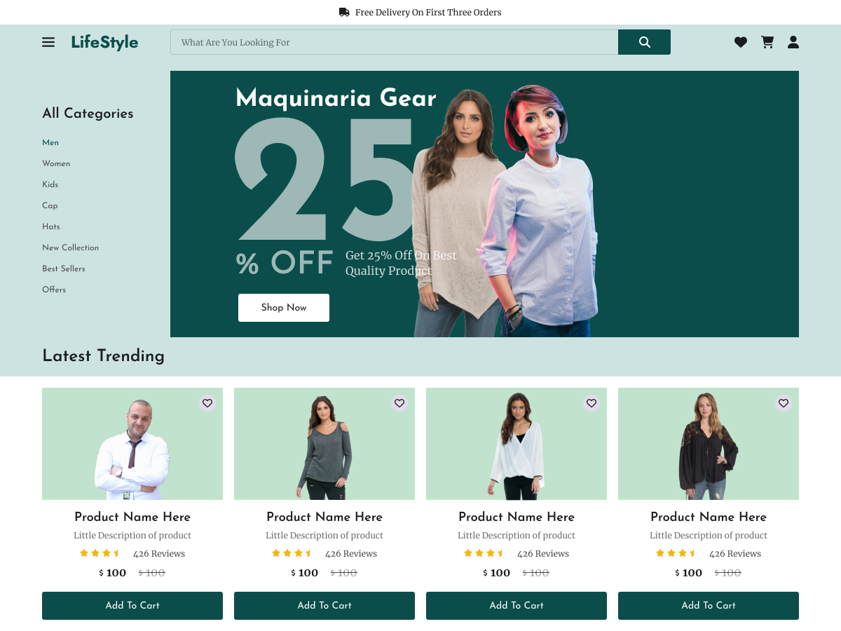 Lifestyle Store theme screenshot