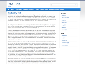Light Clean Blue theme screenshot