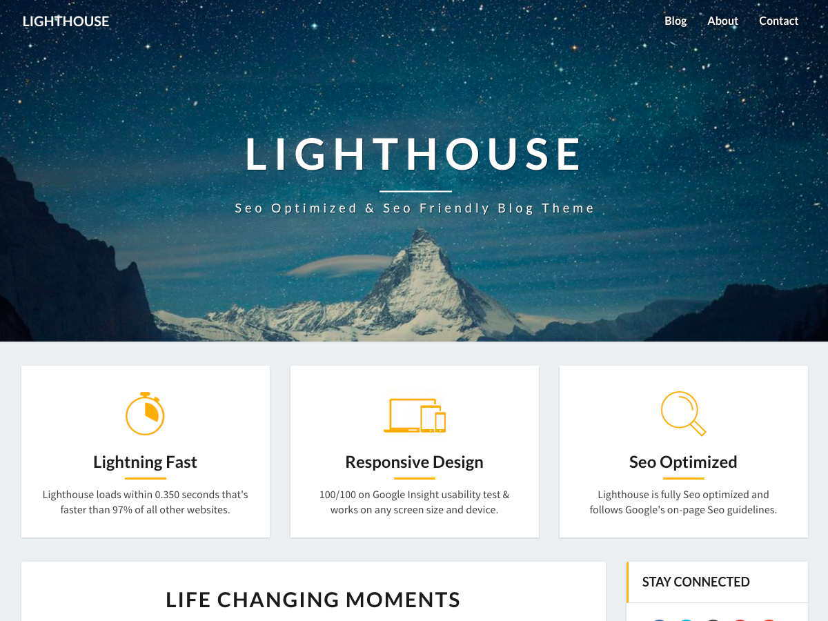 Lighthouse theme screenshot