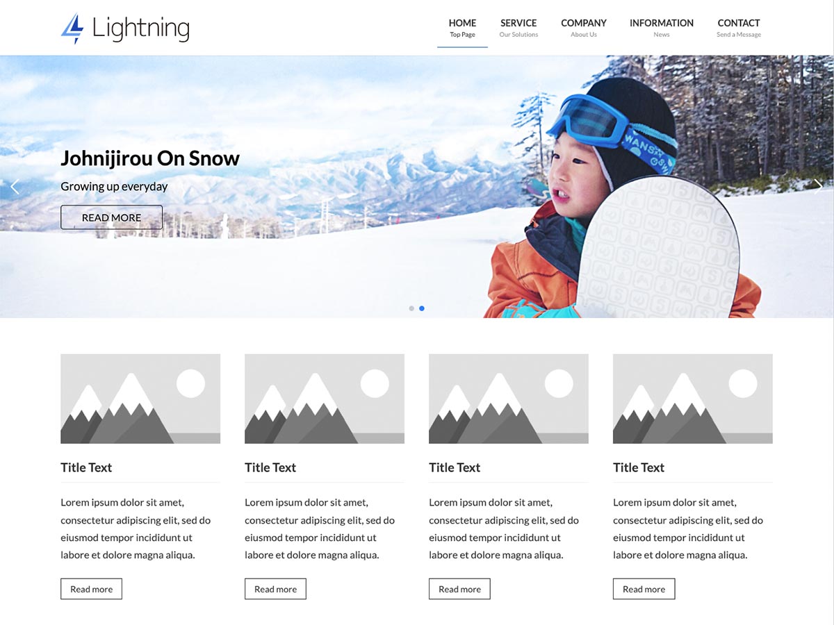 Lightning theme screenshot