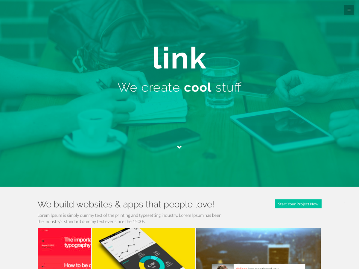 Link theme screenshot