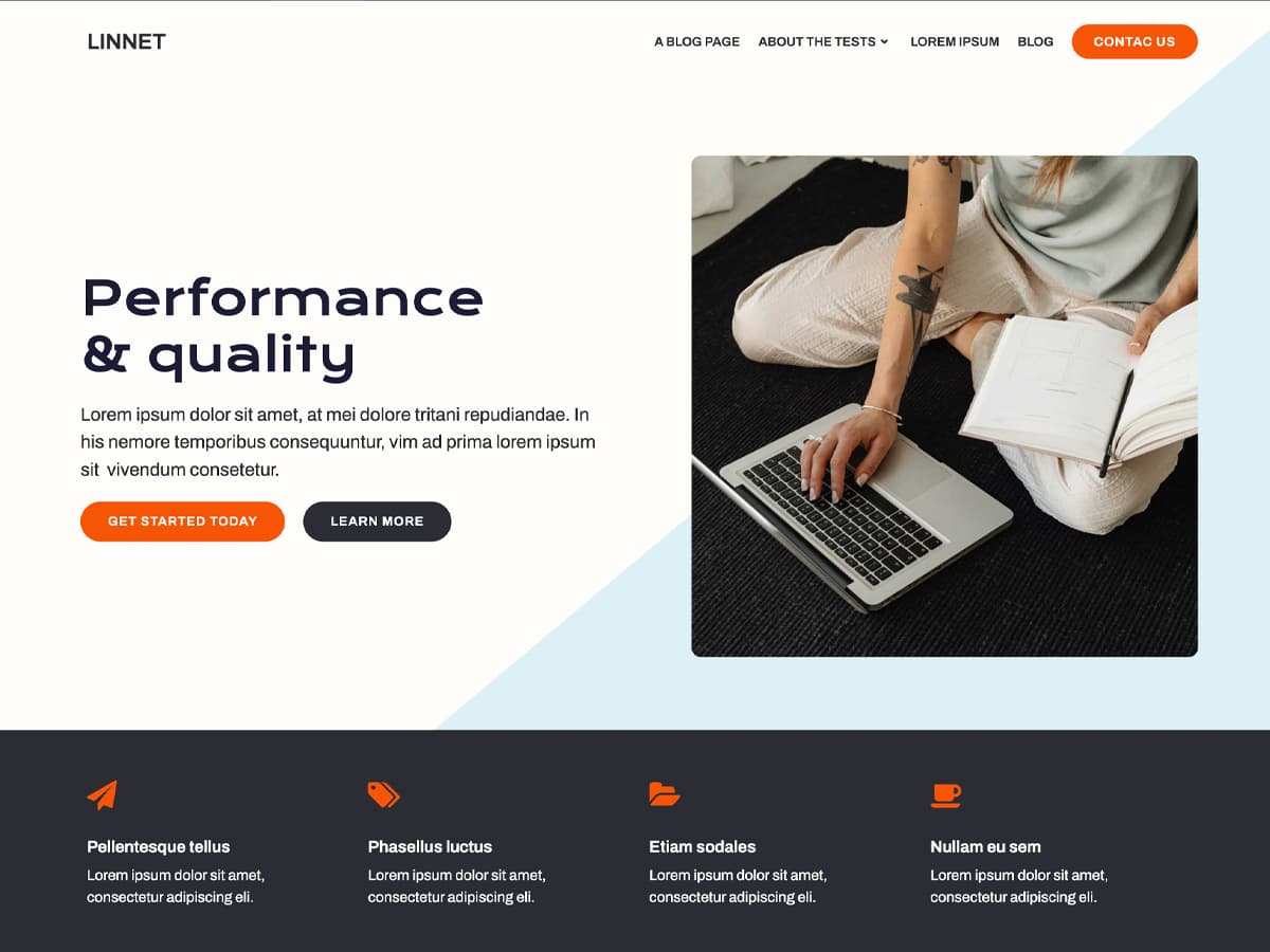 Linnet theme screenshot