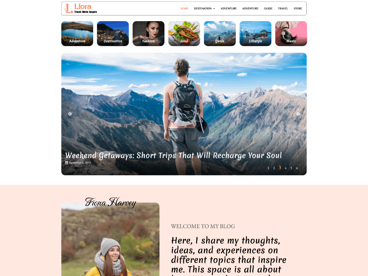 Liora theme screenshot