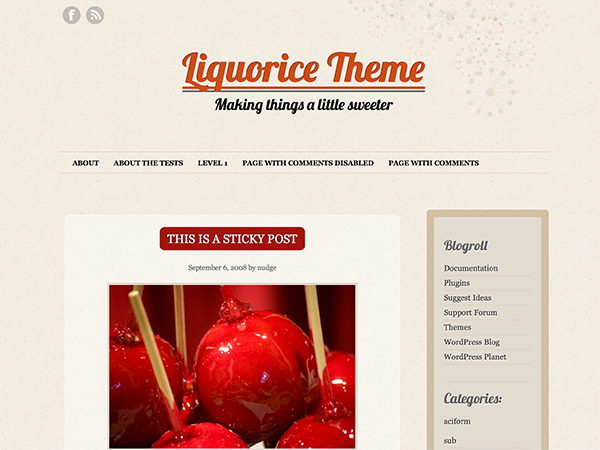 Liquorice theme screenshot