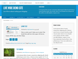 Live Wire theme screenshot