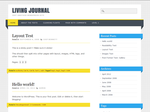 Living Journal theme screenshot