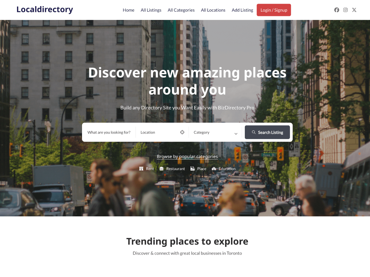 Localdirectory theme screenshot