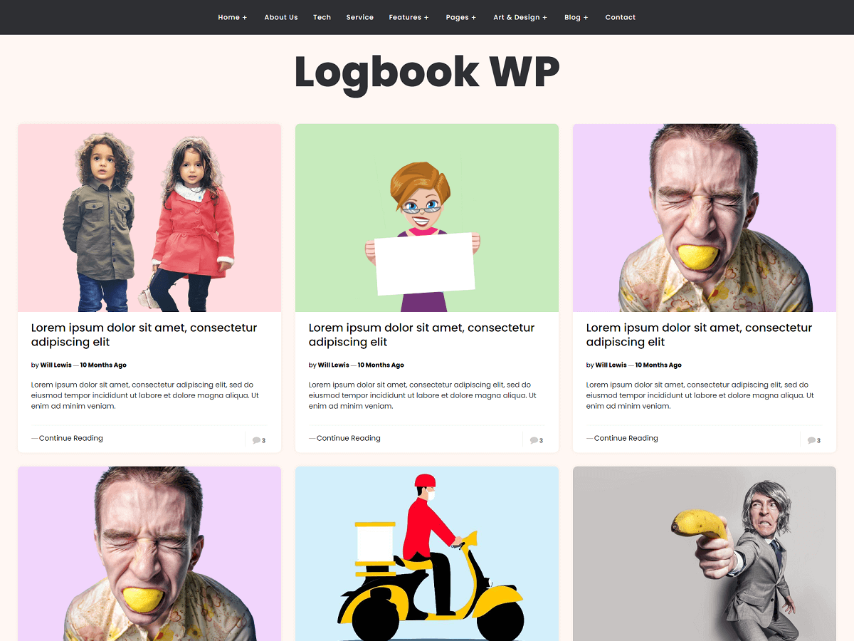 Logbook WP theme screenshot