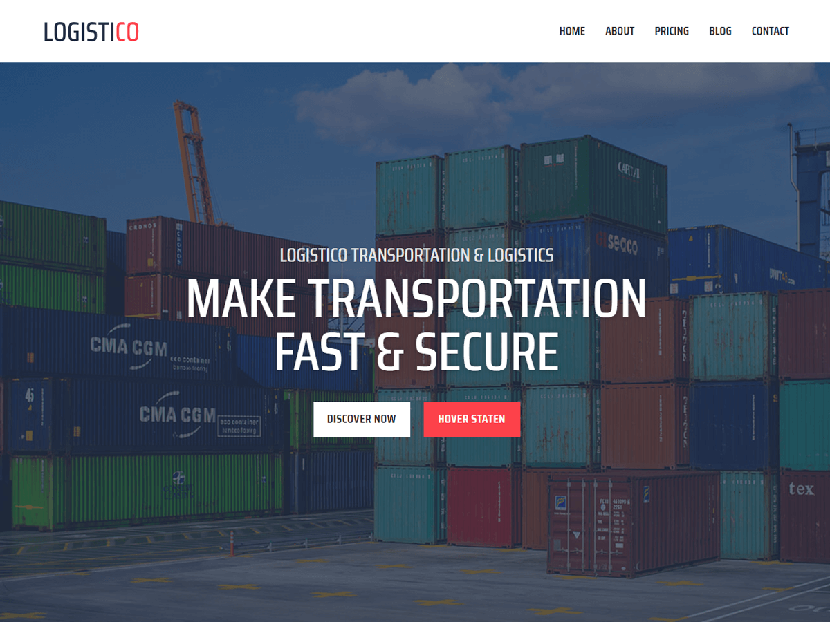 Logistico theme screenshot