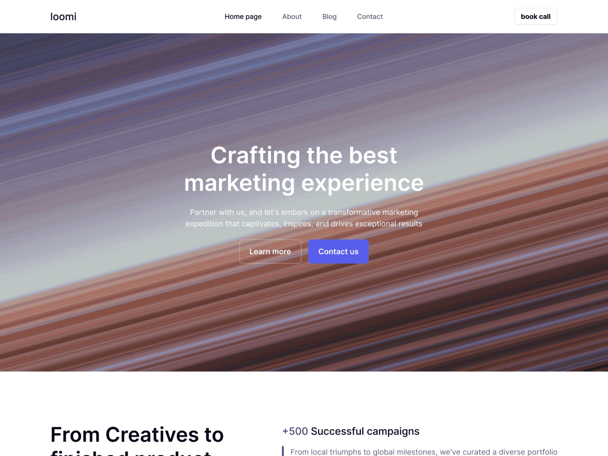 Loomi Agency theme screenshot