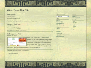 Lothlorien theme screenshot
