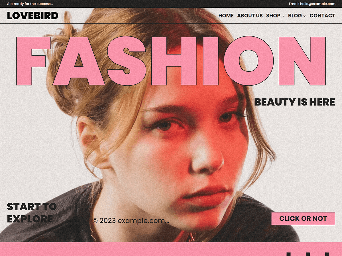 Lovebird theme screenshot