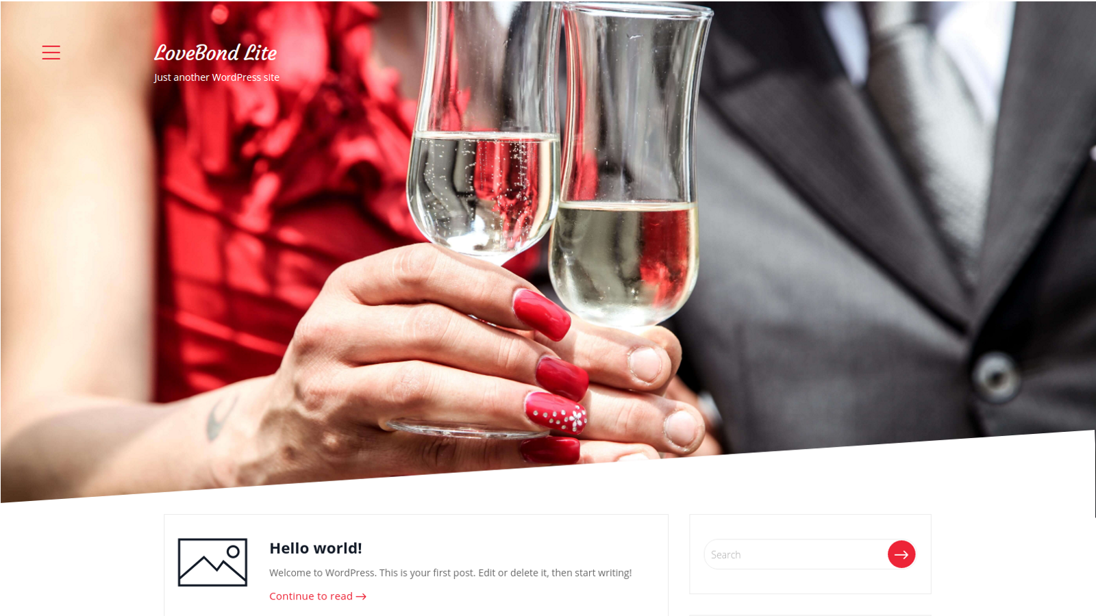 Lovebond Lite theme screenshot