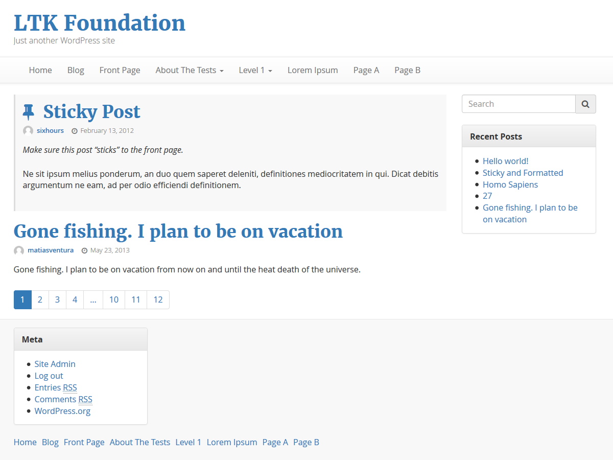 LTK Foundation theme screenshot