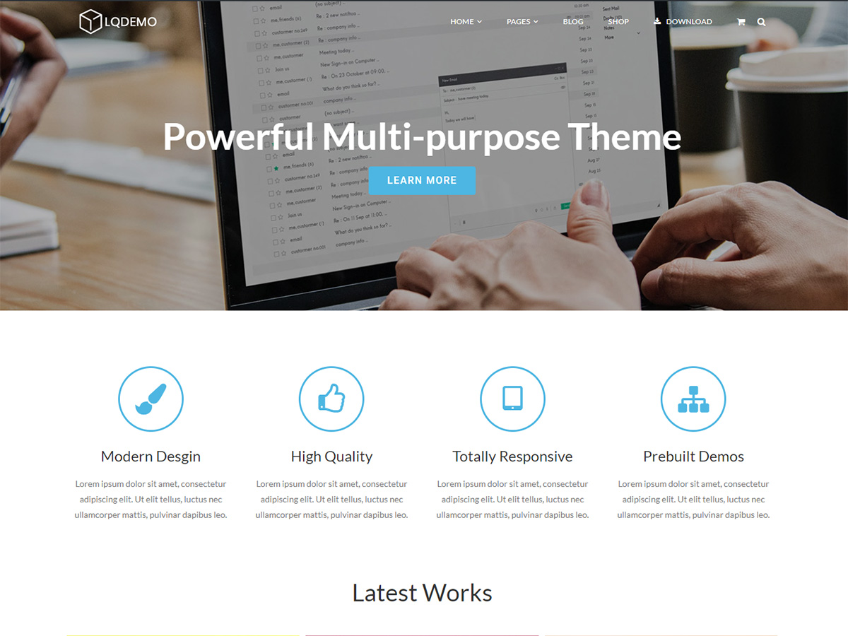 Lucia theme screenshot
