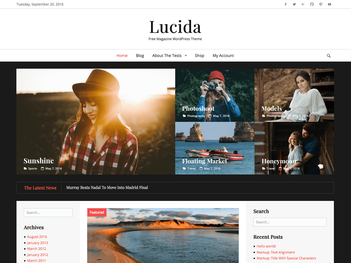 Lucida theme screenshot