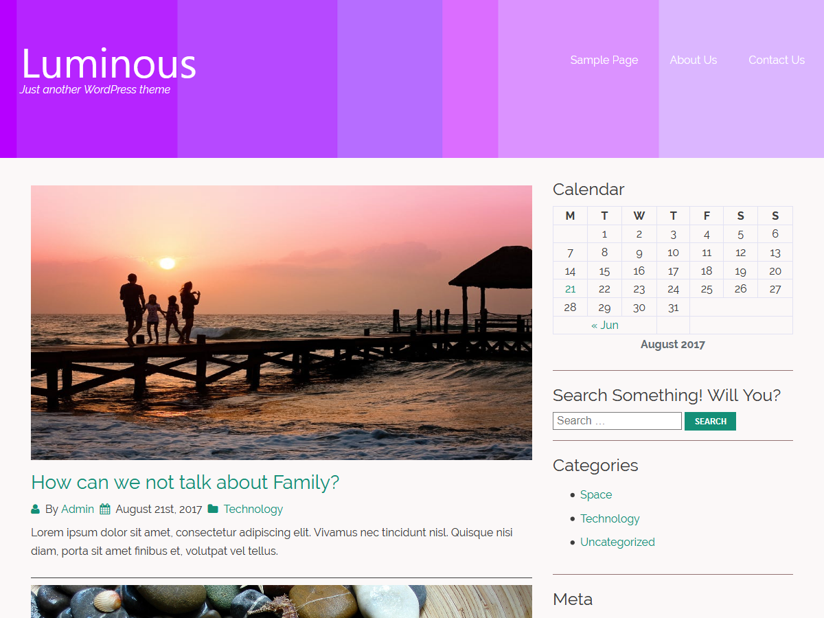 luminous theme screenshot