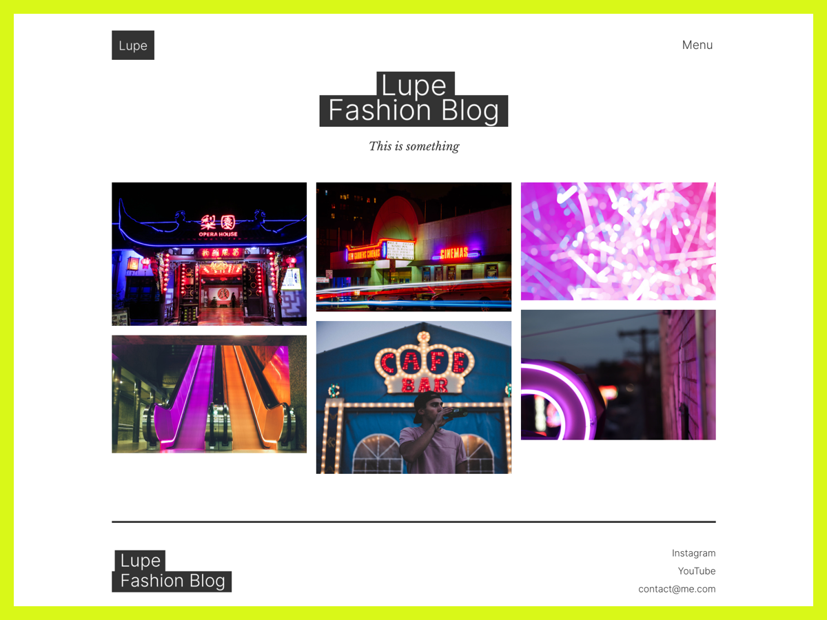 Lupe theme screenshot