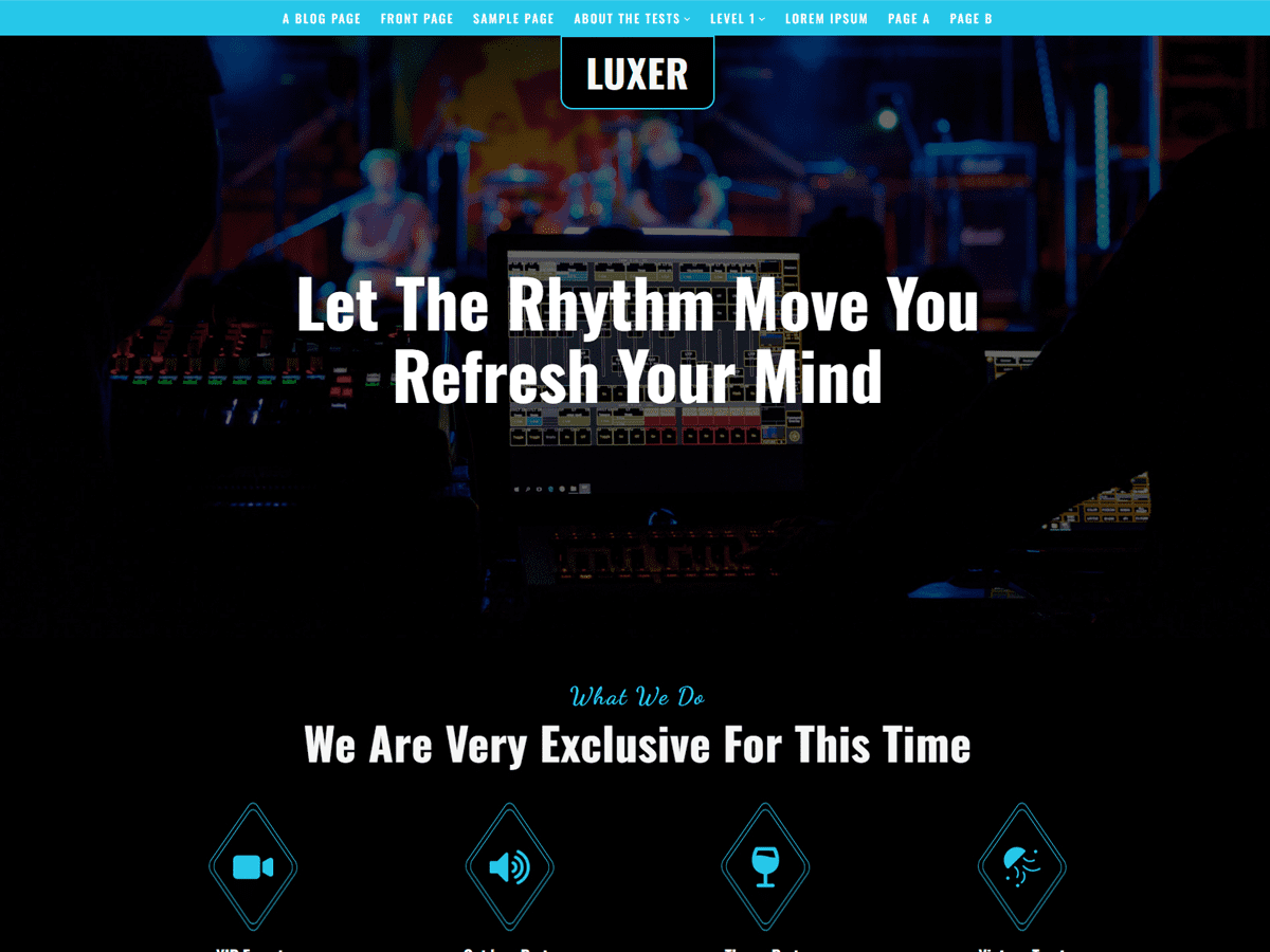 Luxer theme screenshot