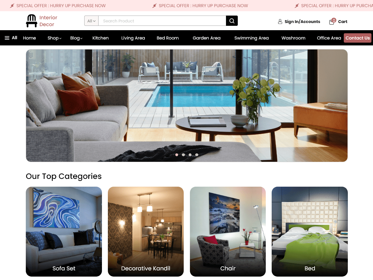 Luxury Furniture Store theme screenshot