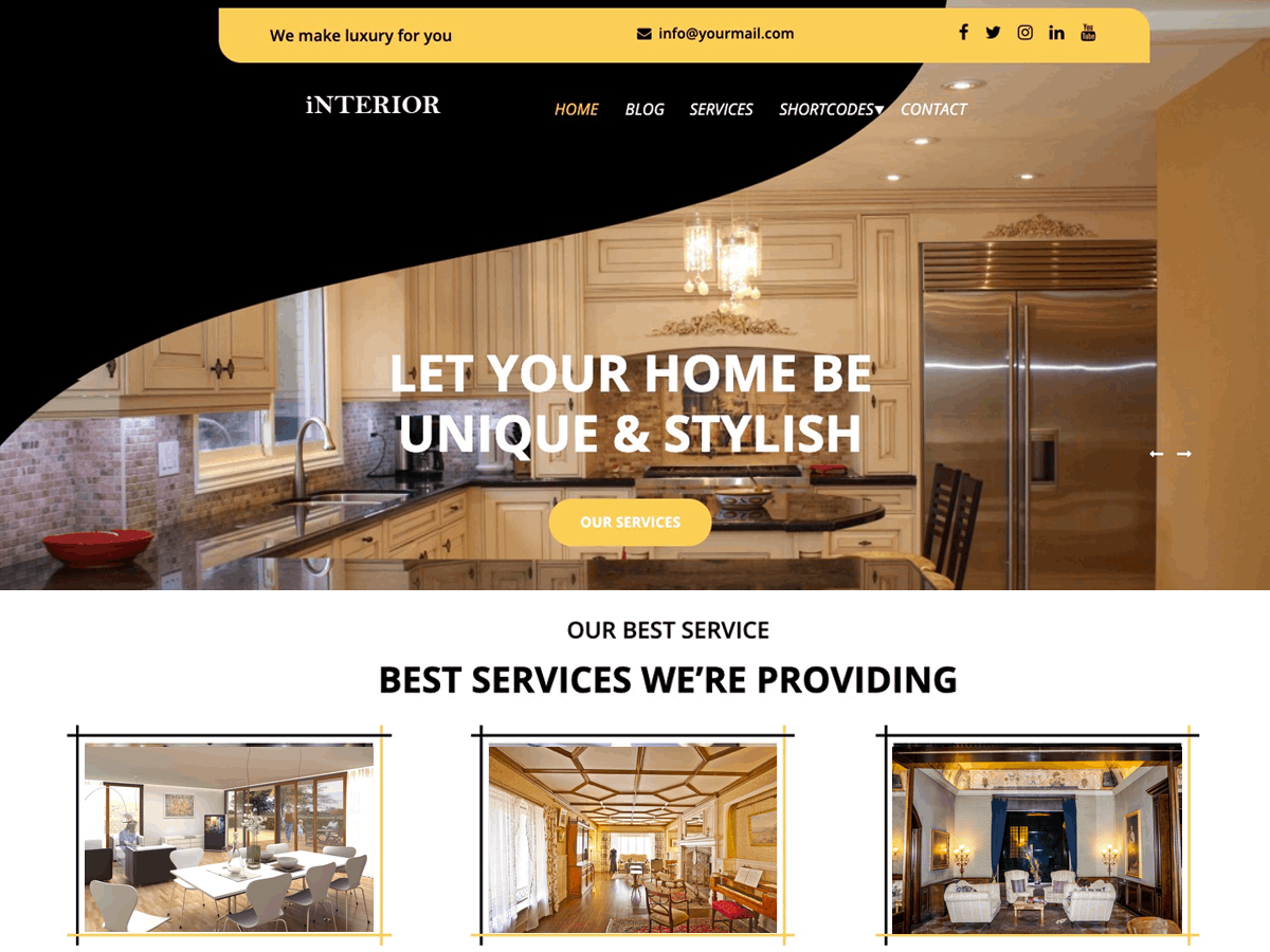 Luxury Interior theme screenshot