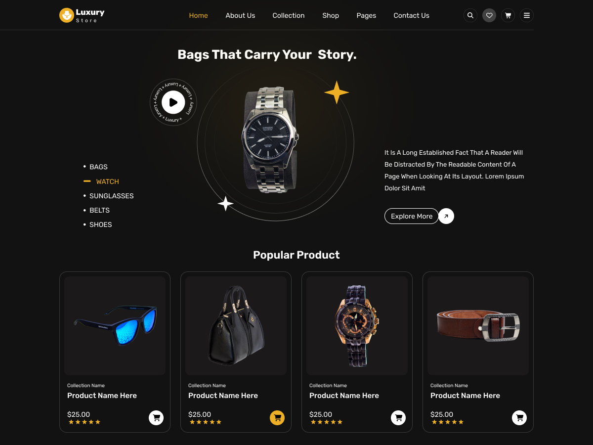 Luxury Shop theme screenshot