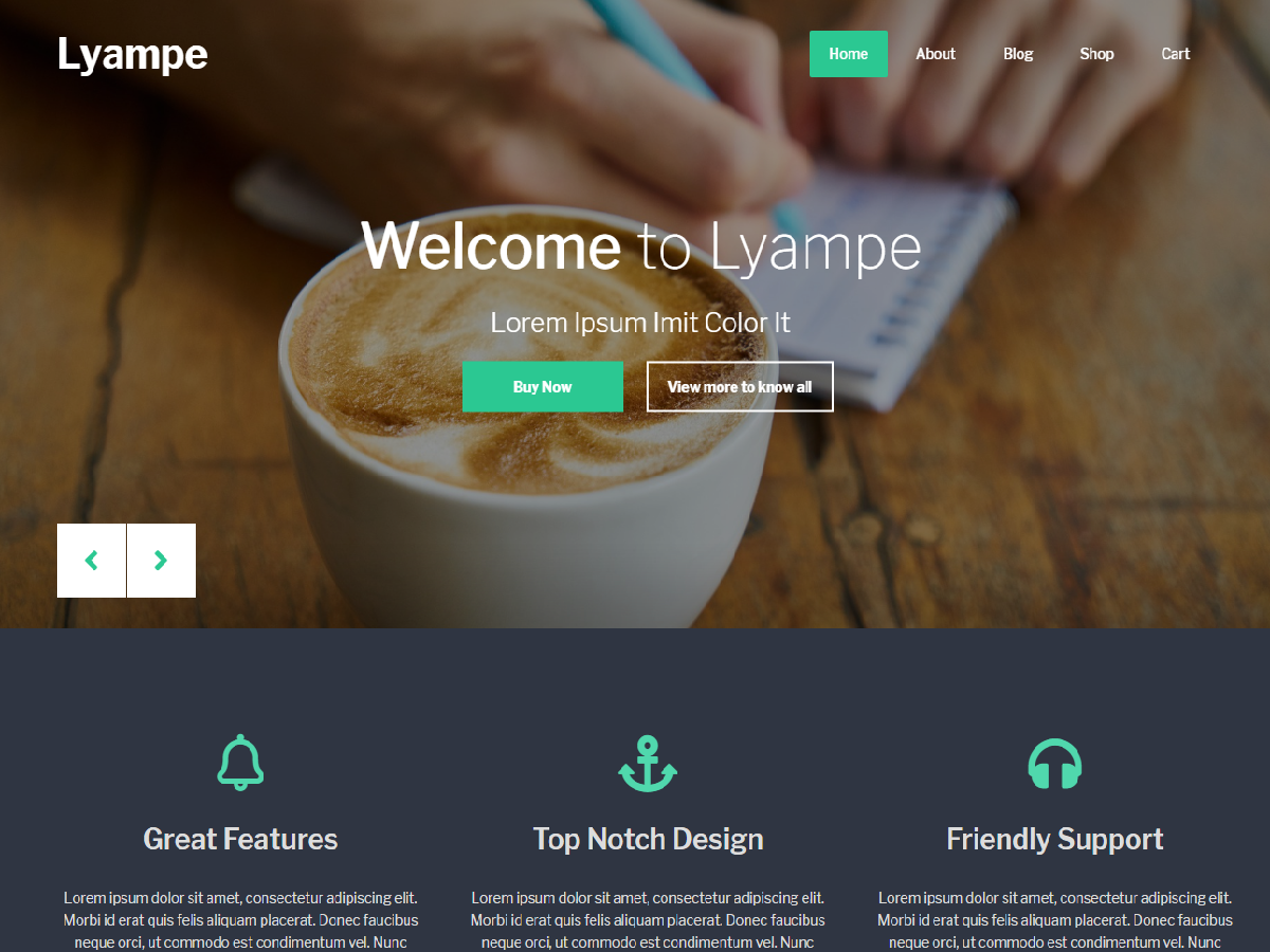 Lyampe theme screenshot