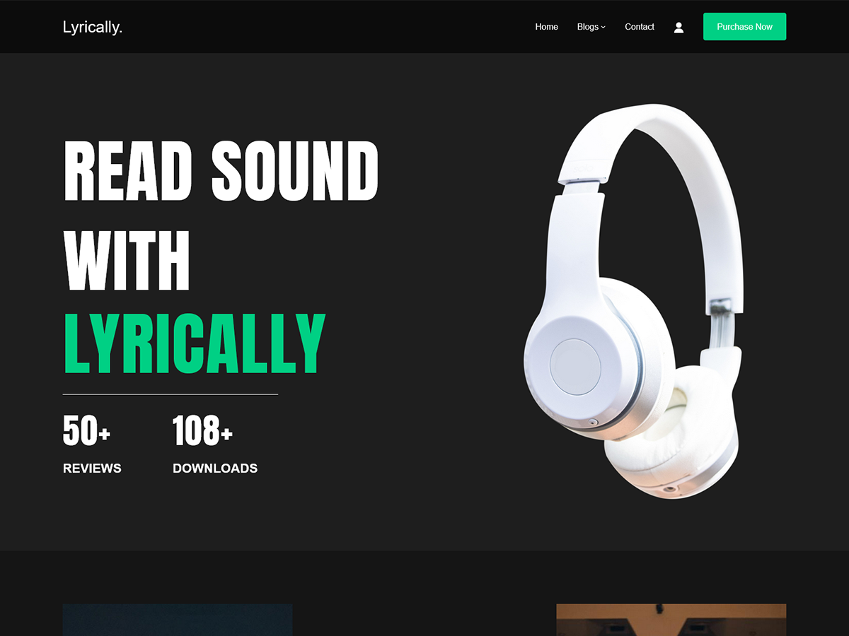 Lyrically theme screenshot