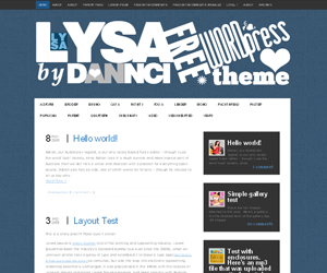 Lysa theme screenshot