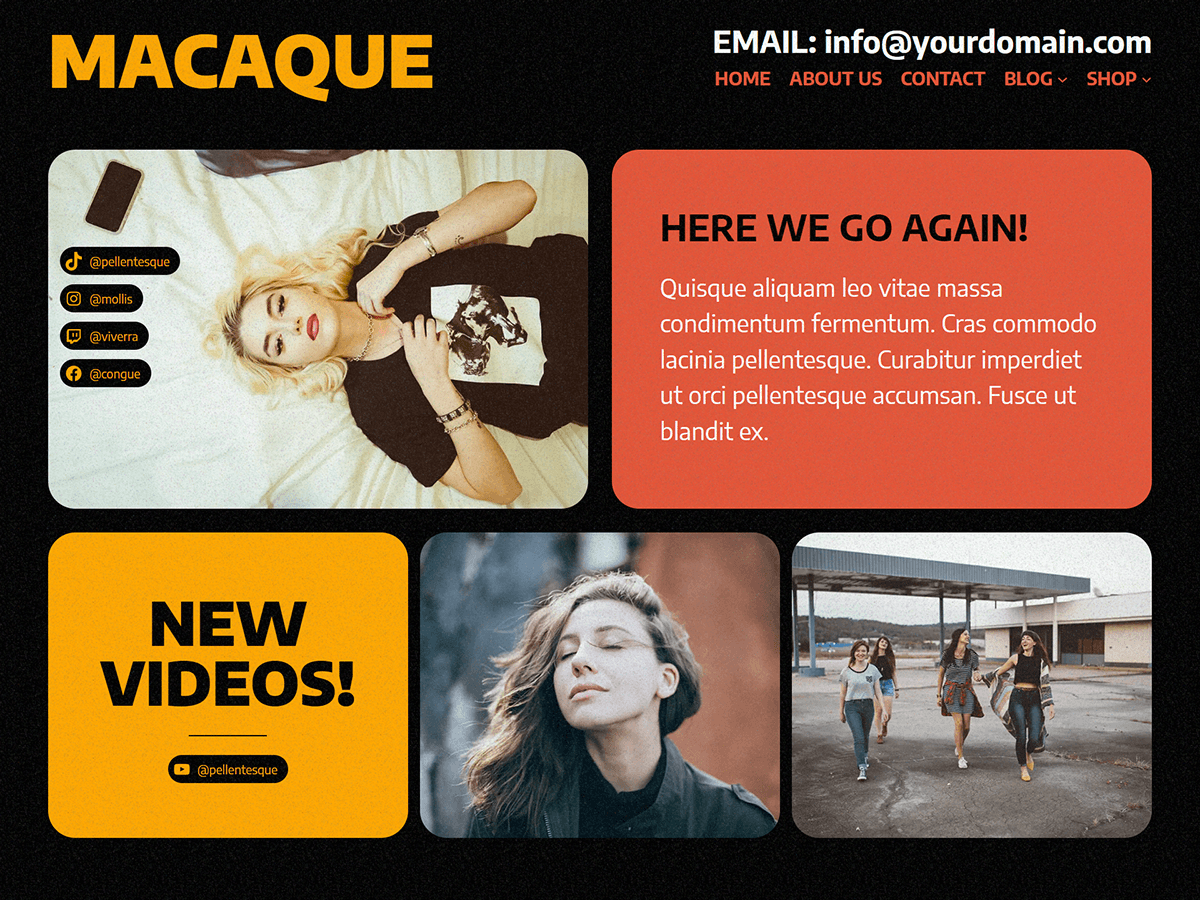 Macaque theme screenshot