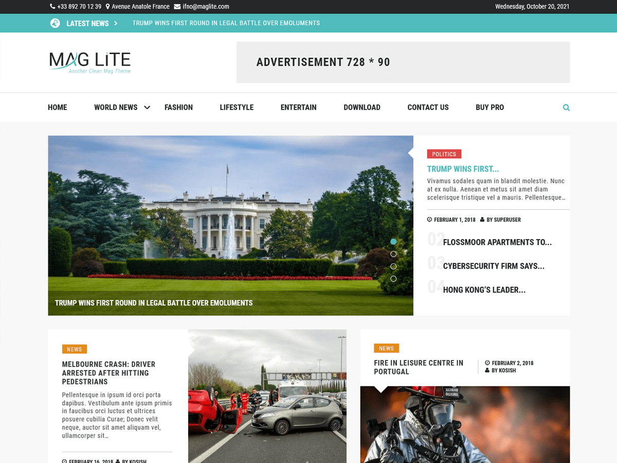 Mag Lite theme screenshot