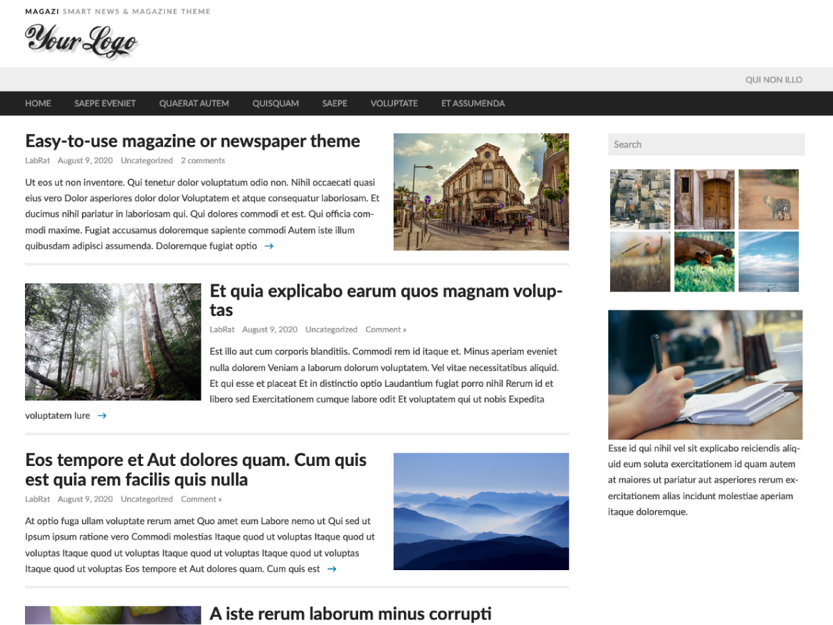 Magazi theme screenshot