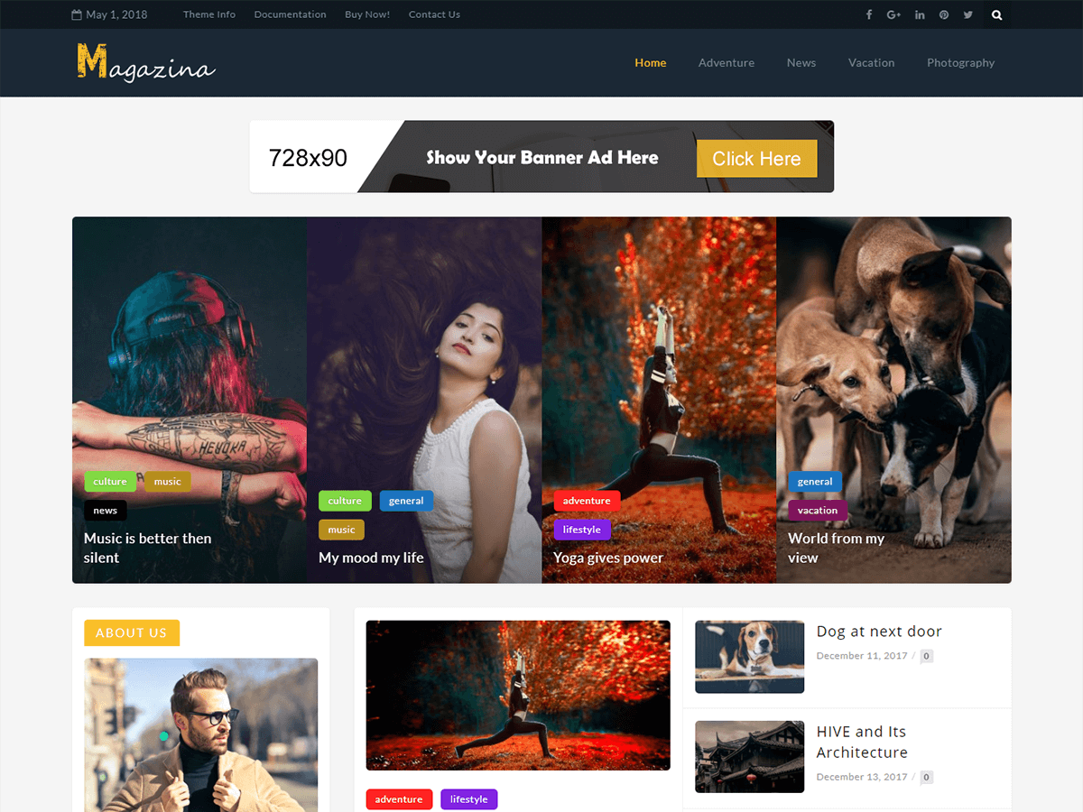 Magazina theme screenshot