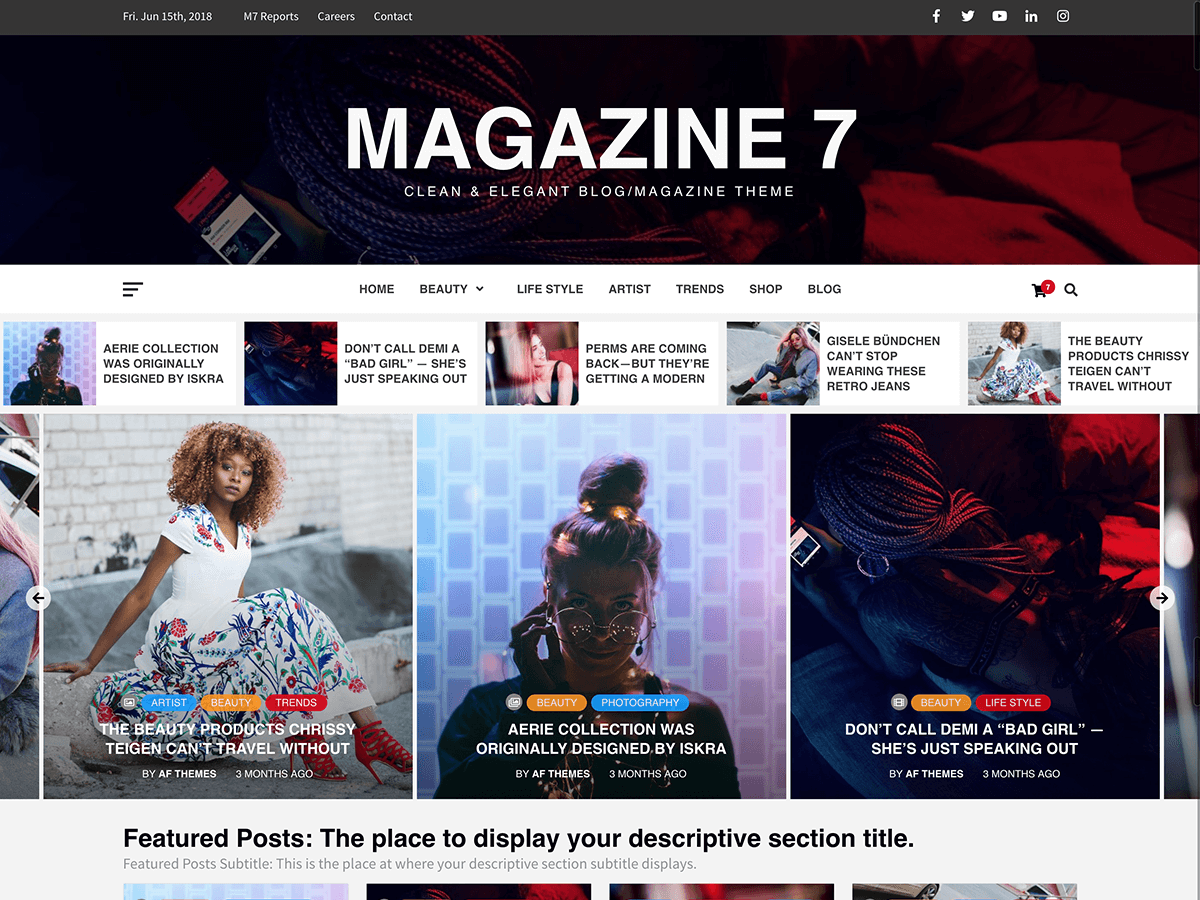 Magazine 7 theme screenshot